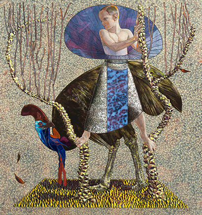 The-stroll-160x170cm-acrylics,-oil-and-silverleaf-on-canvas-2012
